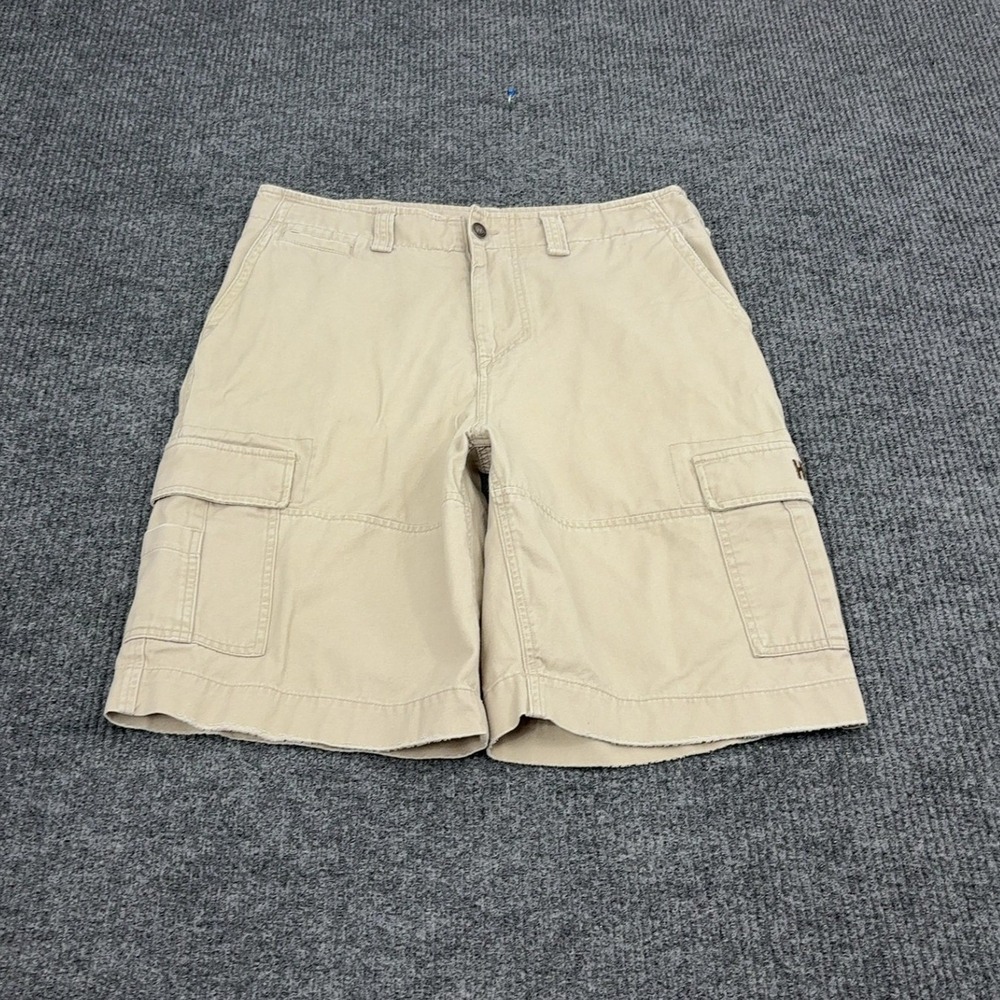 Hurley Cargo Shorts Mens 30 Tan Cotton Embroidered Logo‎ Skater Casual Summer